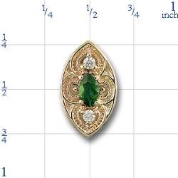 80886 Emerald Bracelet Slide 